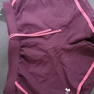 Under Armour Purple Athletic Shorts Lightweight Performance